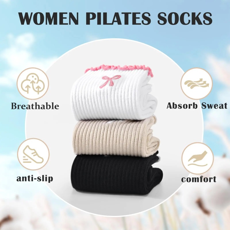 جوارب يوغا احترافية، مصنوعة من - مراجعة Pilates & Yoga Vida وسعره